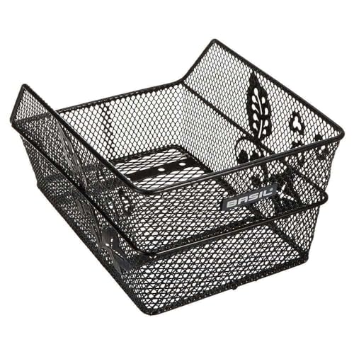 Basil Kinder Fahrradkorb Cento Flower S, Schwarz, One Size, 11188, 31 cm x 21 cm x 18 cm Basil Kinder Fahrradkorb Cento Flower S, Schwarz, One Size, 11188, 31 cm x 21 cm x 18 cm von Basil