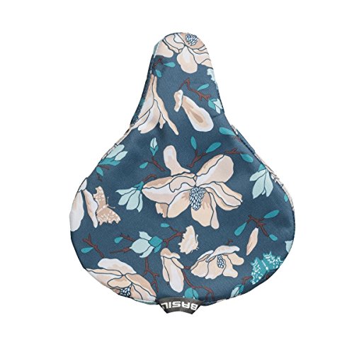 Basil Unisex – Erwachsene Magnolia Sattelbezug, Teal Blue, One Size von Basil