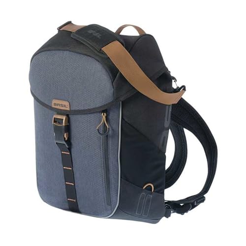 Basil Miles Fahrradtasche, Grau (Black Slate 17665), 31 x 14 x 44 cm Basil Miles Fahrradtasche, Grau (Black Slate 17665), 31 x 14 x 44 cm von Basil