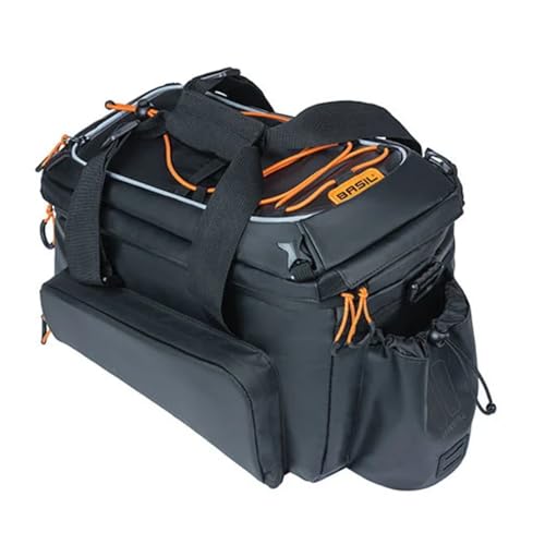 Basil Miles XL Pro MIK Gepäckträgertasche Schwarz,Orange 31 x 23 x 23 cm von Basil