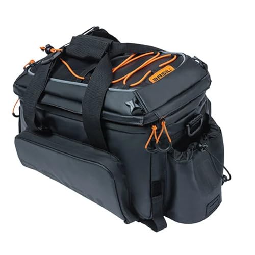 Basil Miles XL Pro Gepäckträgertasche Schwarz Orange 9-36ltr Basil Miles XL Pro Gepäckträgertasche Schwarz Orange 9-36ltr von Basil