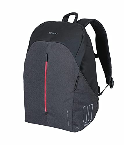 Basil Rucksack Damen B-Safe Nordlicht Befestigung: Hook-On System | Graphit schwarz von Basil