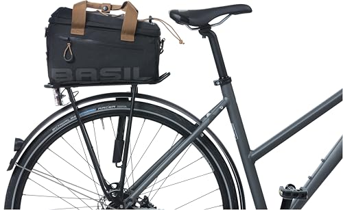 Basil Miles Tarpaulin Fahrradtasche, Schwarz, 32 x 19 x 21 cm Basil Miles Tarpaulin Fahrradtasche, Schwarz, 32 x 19 x 21 cm von Basil