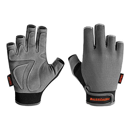 Bassdash Astro Fahrradhandschuhe Trainingshandschuhe Angelhandschuhe Fingerlose Winter Handschuhe rutschfest Atmungsaktiv Kletterhandschuhe für Angeln Motoradfahren Klettern Fitness von Bassdash