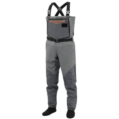 Bassdash Flex Herren Nylon Atmungsaktiv Brust Waders Wasserdicht Fliegenfischen Strumpf Fuß für die Jagd Leichtgewicht Bassdash Flex Herren Nylon Atmungsaktiv Brust Waders Wasserdicht Fliegenfischen Strumpf Fuß für die Jagd Leichtgewicht von Bassdash