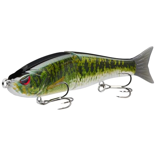 BASSDASH Wobbler Kunstköder 2-Segement Angelköder Summer Dancer Glide Bait Single-Jointed Swimbait Hecht Lachs Forelle Muskie Bass BASSDASH Wobbler Kunstköder 2-Segement Angelköder Summer Dancer Glide Bait Single-Jointed Swimbait Hecht Lachs Forelle Muskie Bass von Bassdash