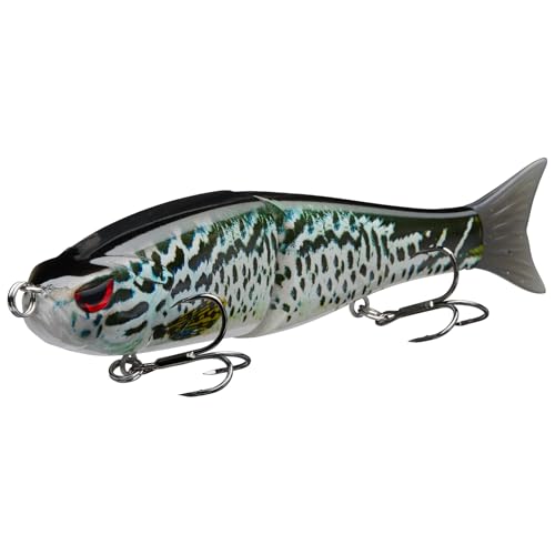 Bassdash SwimShad Glide Baits Jointed Swimbait Barsch, Hecht, Lachs, Forelle, Moschus, Angelköder von Bassdash