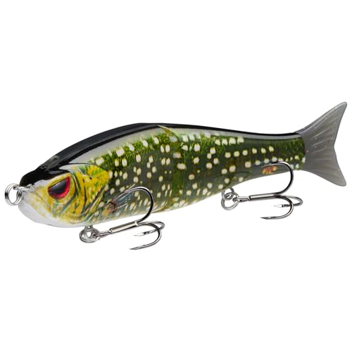 BASSDASH Wobbler Kunstköder 2-Segement Angelköder Summer Dancer Glide Bait Single-Jointed Swimbait Hecht Lachs Forelle Muskie Bass BASSDASH Wobbler Kunstköder 2-Segement Angelköder Summer Dancer Glide Bait Single-Jointed Swimbait Hecht Lachs Forelle Muskie Bass von Bassdash
