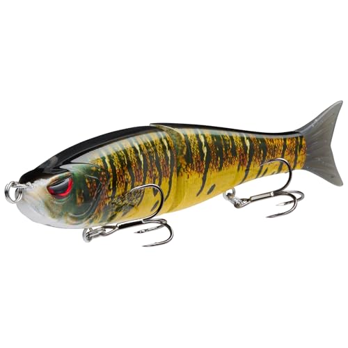 BASSDASH Wobbler Kunstköder 2-Segement Angelköder Summer Dancer Glide Bait Single-Jointed Swimbait Hecht Lachs Forelle Muskie Bass BASSDASH Wobbler Kunstköder 2-Segement Angelköder Summer Dancer Glide Bait Single-Jointed Swimbait Hecht Lachs Forelle Muskie Bass von Bassdash