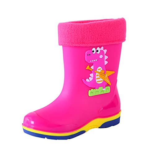 Bastwahl Barfuss Gummistiefel Kinder wasserdichte Gummistiefel Kinder Bunte Regenstiefe Gefüttert wasserdichte Transparent Kinderstiefel Für Jungen Und Mädchen Gummistiefel mit Kordelzug Gummischuhe von Bastwahl