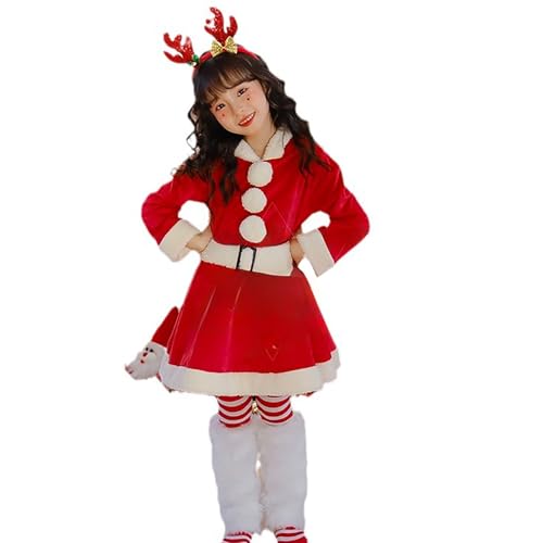 Bastwahl Kleid Weihnachten Mädchen - Weihnachtskleid Mädchen Prinzessin Party Outfits Casual Festliches Kleider Langarm Tutu Rock Weihnachten Kleid Kinder Weihnachts Partykleid Weihnachten von Bastwahl