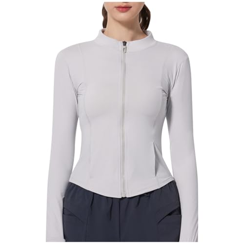 Bastwahl Skims Sport Jacke Damen Y2K Fitness - Laufjacke Atmungsaktive und Leicht Sportjacke Langarm definieren Jacke mit Daumenloch für Fitness Trainingjacke Jacke von Bastwahl