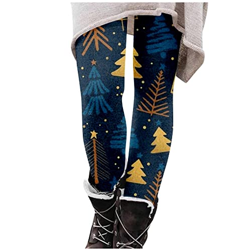 Bastwahl Sport Leggings Christmas Damen - Leggings Weihnachten Druck Sport Lang Elegant Yoga Pants Blickdicht High Waist Frauen Laufhose Fitnesshose Trainingshose Sportleggins Streetwear von Bastwahl