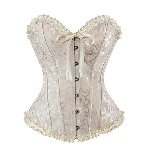 Corset Damen Sexy Top Spitzen Piratenkostüm - Waist Cincher Unterbrust Korsage Korsett Shaper Body Bauchweg Corsage Übergrößen Klassische Party Große Größen von Bastwahl