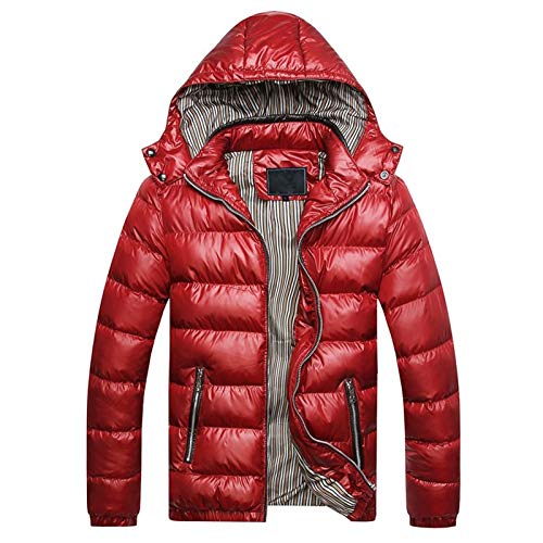 Jacken Herren Übergangsjacken - Parka Jacke Outdoor Winddicht Mit Kapuze Herren-Jacken Bequeme Kapuzenjacke Softshelljacke Winterjacke Winterparka Gefüttert Warme Daunenjacke Warm Leichte Steppjacke von Bastwahl