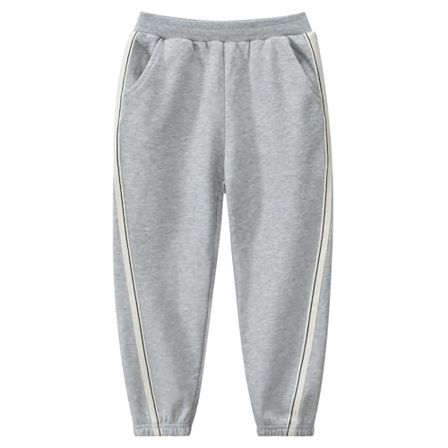 Jogginghose Kinder Jungen - Taille Kordelzug Sportbekleidung Jogger Streetwear Mit Baumwolle Stoff Trainingshose Jogginghose Freizeithose Sporthose Modell Sweatpants Elastische von Bastwahl