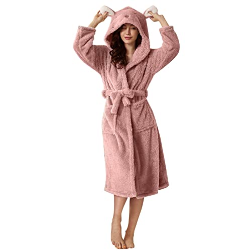 Leichte Bademäntel Demen Weich Saunamantel Baumwolle Bademantel V-Ausschnitt Hautfreundlich Kimono Robe Für Herbst Frühling Morgenmantel Für Spa & Zuhause Loungewear von Bastwahl