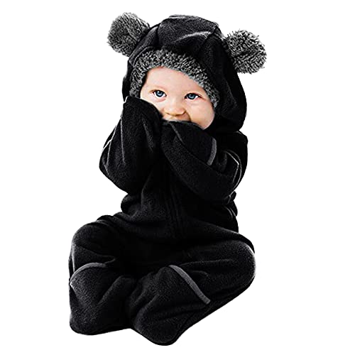 Schneeanzug Mädchen Gefüttert - Mantel Kapuzenjacke Babyoverall Winterjacke Jacke Gestiefelt Strampler Kleinkind Overall Parka Jumpsuit Babykleidung Baby Jungen Mädchen Winter Schneeanzug Kapuze von Bastwahl