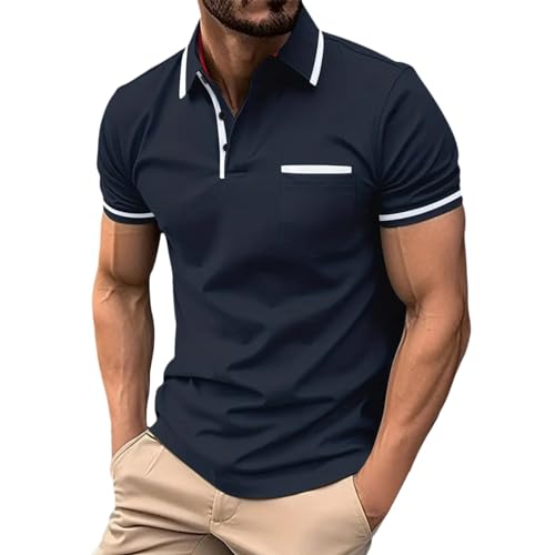 Warehouse Deal retourenware,Poloshirt Herren Kurzarm Modern mit Brusttasche T-Shirts Polohemd Freizeit Sommer Sommershirts mit Lässigem Kragen Atmungsaktiv Oberteile Marine 3XL Warehouse Deal retourenware,Poloshirt Herren Kurzarm Modern mit Brusttasche T-Shirts Polohemd Freizeit Sommer Sommershirts mit Lässigem Kragen Atmungsaktiv Oberteile Marine 3XL von Bastwahl