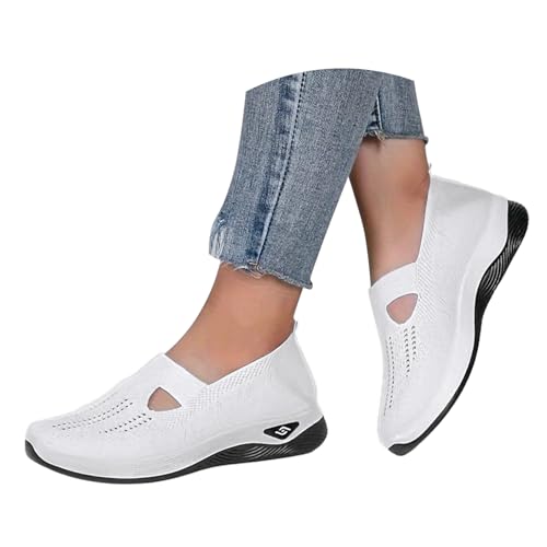 Weisse Sneakers Damen,Diabetiker Schuhe Damen Weite K Schlupfschuhe - Laufschuhe Für Breite Fuß Orthopädische Leichte Und Atmungsaktive Trainer Bequeme Turnschuhe Walkingschuhe Weisse Sneakers Damen,Diabetiker Schuhe Damen Weite K Schlupfschuhe - Laufschuhe Für Breite Fuß Orthopädische Leichte Und Atmungsaktive Trainer Bequeme Turnschuhe Walkingschuhe von Bastwahl
