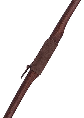 Battle-Merchant Beidhändiger Langbogen Agincourt 180 cm - 70Zoll, Dunkelbraun inklusive Sehne Elfenbogen Kriegsbogen 25 bis 40 lbs Zuggewicht (25 lbs) von Battle-Merchant