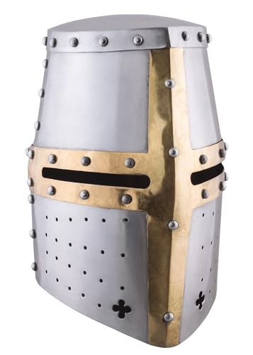 Battle-Merchant Grosser Topfhelm, 14. Jahrhundert, 1,6 mm Stahl Battle-Merchant Grosser Topfhelm, 14. Jahrhundert, 1,6 mm Stahl von Battle-Merchant