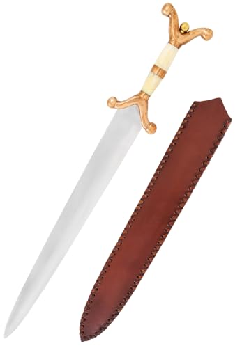 Battle-Merchant Kurzschwert Keltisches Schwert mit Lederscheide | Kurzschwert aus dem 3. - 2. Jh. v. Chr. | Deko Schwert für Erwachsene aus echt Metall Battle-Merchant Kurzschwert Keltisches Schwert mit Lederscheide | Kurzschwert aus dem 3. - 2. Jh. v. Chr. | Deko Schwert für Erwachsene aus echt Metall von Battle-Merchant