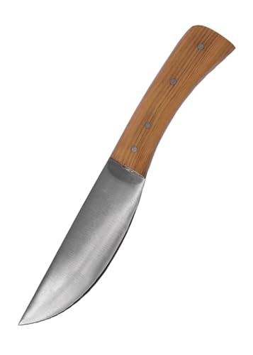 Battle-Merchant Messer mit Griff aus Olivenholz und Lederscheide Battle-Merchant Messer mit Griff aus Olivenholz und Lederscheide von Battle-Merchant