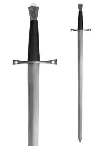 Battle-Merchant Mittelalterliches Schwert Einhänder aus Stahl Gesamtlänge 96 cm - Metall echt Erwachsene - Templerschwert von Battle-Merchant