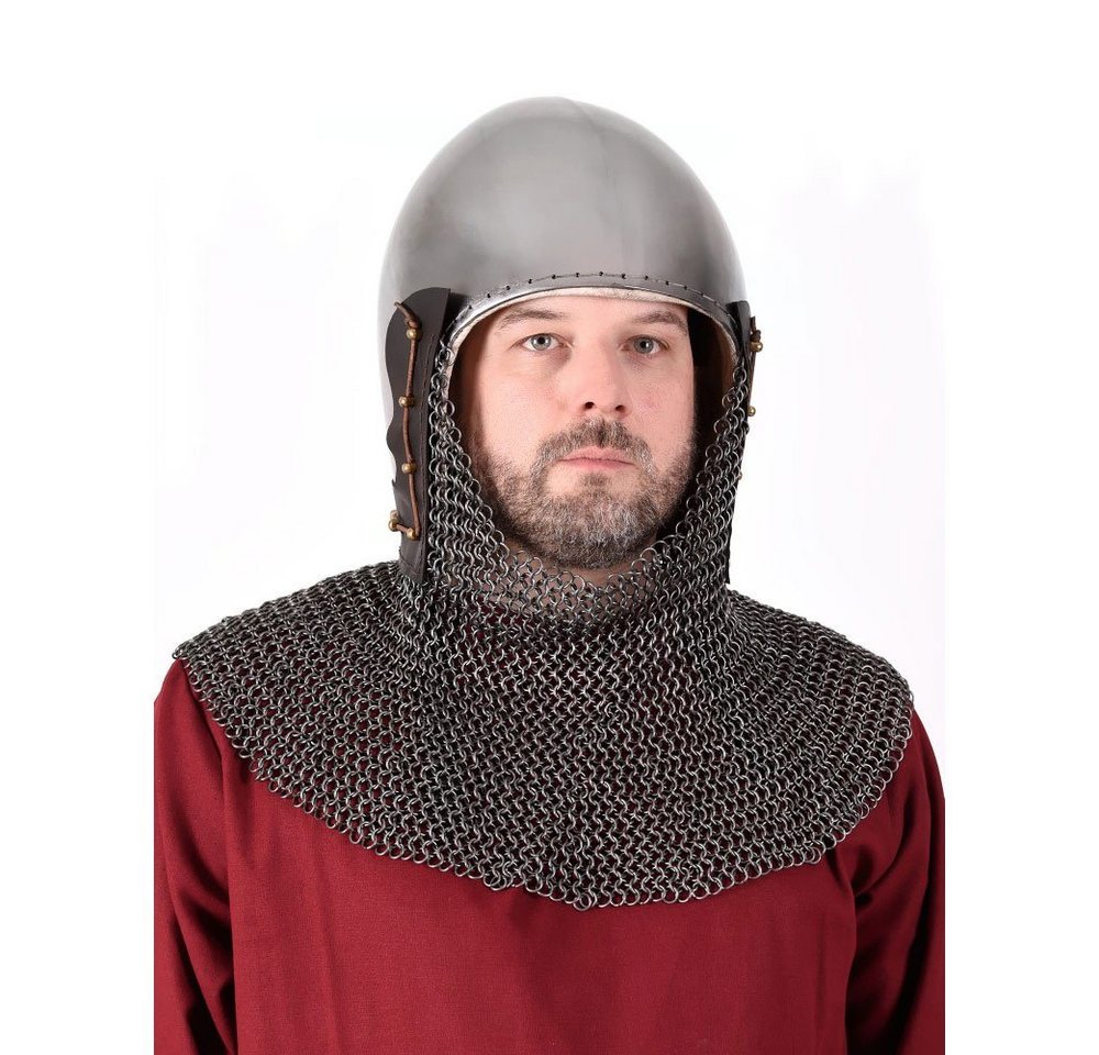 Battle Merchant Ritter-Kostüm Beckenhaube mit Kettenbrünne, 2 mm Stahl - schaukampftauglich Battle Merchant Ritter-Kostüm Beckenhaube mit Kettenbrünne, 2 mm Stahl - schaukampftauglich von Battle Merchant