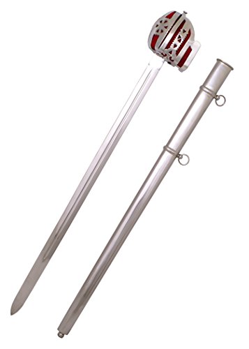 Battle-Merchant Schottisches Breitschwert mit Stahlscheide | Echtes Culloden Schwert aus Kohlenstoffstahl | Deko Breitschwert für Erwachsene Battle-Merchant Schottisches Breitschwert mit Stahlscheide | Echtes Culloden Schwert aus Kohlenstoffstahl | Deko Breitschwert für Erwachsene von Battle-Merchant