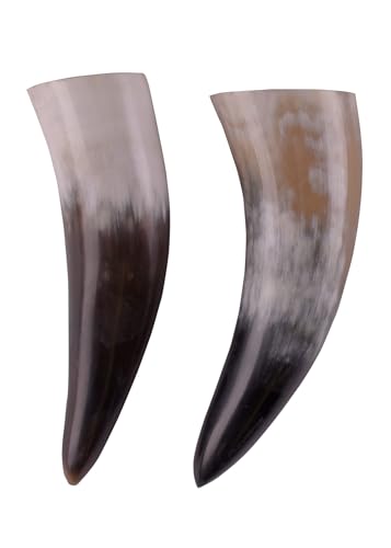 Battle-Merchant | Hochwertiges Wikinger Trinkhorn | Lebensmittelechtes Naturhorn | Poliertes Rinderhorn | Mittelalter Met-Horn | Deko, LARP, Reenactment | ca. 0,15 L Battle-Merchant | Hochwertiges Wikinger Trinkhorn | Lebensmittelechtes Naturhorn | Poliertes Rinderhorn | Mittelalter Met-Horn | Deko, LARP, Reenactment | ca. 0,15 L von Battle-Merchant