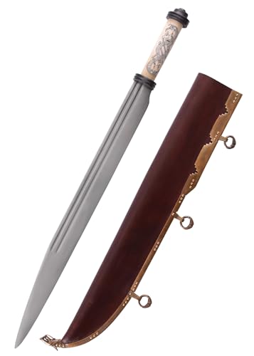 Battle-Merchant Wikinger-Langsax mit Knochengriff im Jellinge-Stil, 10. Jh. Battle-Merchant Wikinger-Langsax mit Knochengriff im Jellinge-Stil, 10. Jh. von Battle-Merchant
