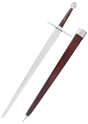 Battle-Merchant Langschwert mit Scheide - Geeignet für Schaukampf - Echt Metall Schaukampfschwert für Erwachsene Battle-Merchant Langschwert mit Scheide - Geeignet für Schaukampf - Echt Metall Schaukampfschwert für Erwachsene von Battle-Merchant
