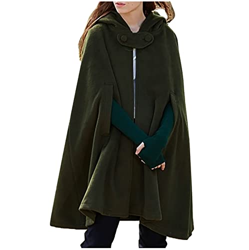 Damen Elegant Umhang mit Kapuze Herbst Winter Maxi Lose Poncho Cape Open Front Lange Cardigan Winddichte Jacke Trenchcoat Mantel Coat Outwear Halloween Mantel Poncho Kap Umhang Damen Elegant Umhang mit Kapuze Herbst Winter Maxi Lose Poncho Cape Open Front Lange Cardigan Winddichte Jacke Trenchcoat Mantel Coat Outwear Halloween Mantel Poncho Kap Umhang von Battnot