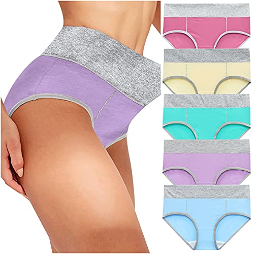 Unterhosen Damen 5er Pack Baumwolle Unterwäsche Hohe Taillenslip Stretchanteil Unterhosen Damen Slips Mehrpack Hohe Taille Baumwolle Unterwäsche Taillenslip High Rise Slip Briefs Plus Size 5XL Unterhosen Damen 5er Pack Baumwolle Unterwäsche Hohe Taillenslip Stretchanteil Unterhosen Damen Slips Mehrpack Hohe Taille Baumwolle Unterwäsche Taillenslip High Rise Slip Briefs Plus Size 5XL von Battnot