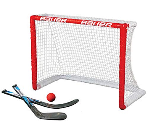 BAUER - Knee Hockey Tor Set inkl. Sticks & Ball I Outdoor-/Indoor Tor I Inline-Hockey I Tor für Hockeybälle & Pucks I Streethockey-Training I Feldhockey I inkl. 2 Mini Sticks & Schaumstoffball - Rot BAUER - Knee Hockey Tor Set inkl. Sticks & Ball I Outdoor-/Indoor Tor I Inline-Hockey I Tor für Hockeybälle & Pucks I Streethockey-Training I Feldhockey I inkl. 2 Mini Sticks & Schaumstoffball - Rot von Bauer