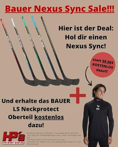 Bauer Comp Schläger Nexus SYNC Grip - 52' - Flex 40 Junior, Spielseite:Links, Biegung:P92 Bauer Comp Schläger Nexus SYNC Grip - 52' - Flex 40 Junior, Spielseite:Links, Biegung:P92 von Bauer