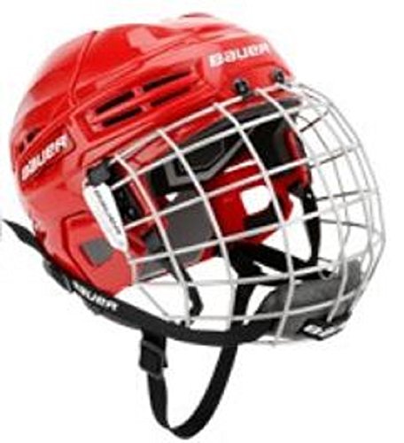 Bauer Helm mit Gitter IMS 5.0, Kopfumfang 54-58, in der Farbe red von Bauer