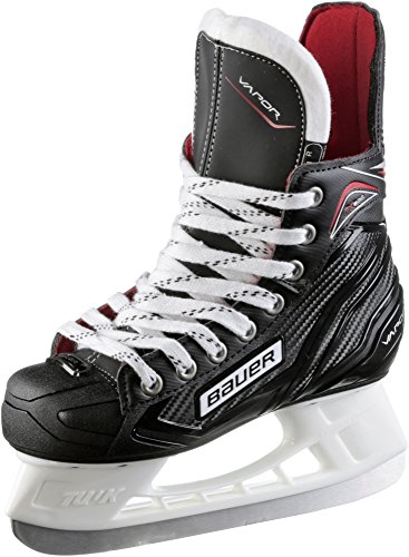Bauer Jungen Schlittschuh Vapor X300 Junior Eishockeyschlittschuh, Schwarz-Silber, 01.0/33.5 Bauer Jungen Schlittschuh Vapor X300 Junior Eishockeyschlittschuh, Schwarz-Silber, 01.0/33.5 von Bauer