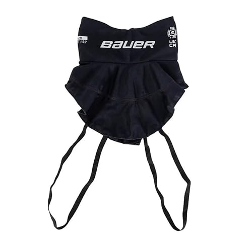 Bauer NLP23 Premium Bib Eishockey Nackenschutz Senior, Schwarz (L) von Bauer