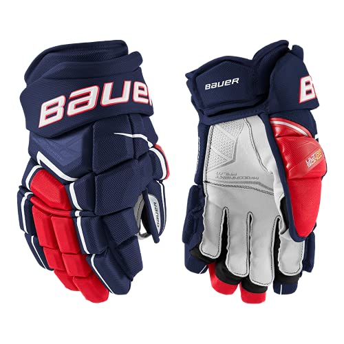 Bauer S21 Supreme ULTRASONIC Senior NAVY/RED/WHITE14 Eishockey Handschuh von Bauer