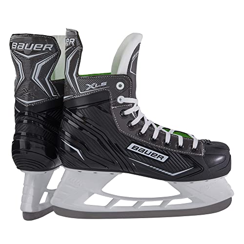 Bauer Herren Schlittschuhe X-LS für Eishockey, Eislaufschuhe Größe 45,5 Edelstahlkufen, schwarz, 45.5 Bauer Herren Schlittschuhe X-LS für Eishockey, Eislaufschuhe Größe 45,5 Edelstahlkufen, schwarz, 45.5 von Bauer