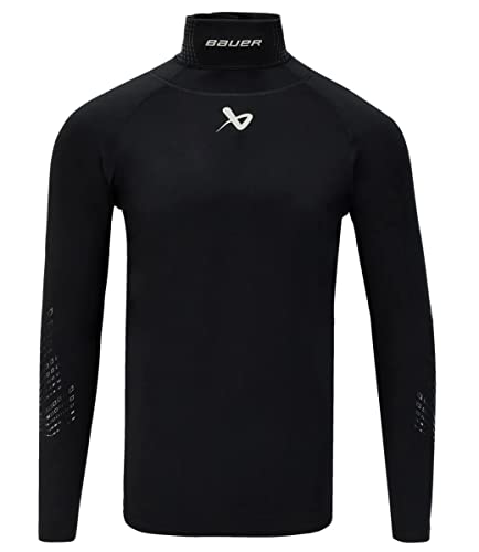 Bauer S22 Long sleeve neckprotect top - Senior von Bauer