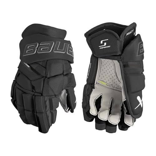 Bauer Supreme MACH Handschuhe Intermediate, Größe:13 Zoll, Farbe:schwarz von Bauer