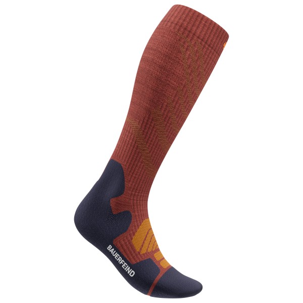 Bauerfeind Sports - Outdoor Merino Compression Socks - Kompressionssocken Gr 38-41 - S: 32-36 cm rot von Bauerfeind Sports