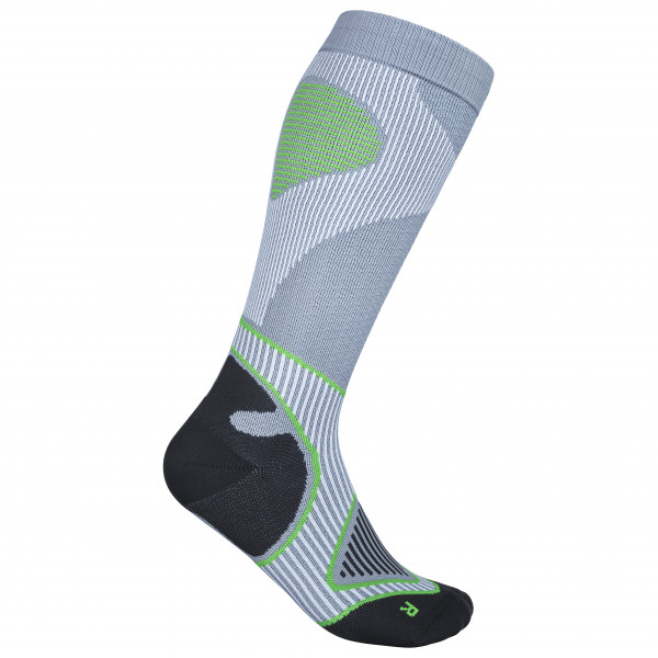 Bauerfeind Sports - Outdoor Performance Compression Socks - Kompressionssocken Gr 38-40 - L: 41-46 cm;38-40 - M: 36-41 cm;38-40 - S: 31-36 cm;38-40 - XL: 46-51 cm;41-43 - L: 41-46 cm;41-43 - M: 36-41 cm;41-43 - S: 31-36 cm;41-43 - XL: 46-51 cm;44-46 - L: 41-46 cm;44-46 - M: 36-41 cm;44-46 - S: 31-36 cm;44-46 - XL: 46-51 cm grau von Bauerfeind Sports