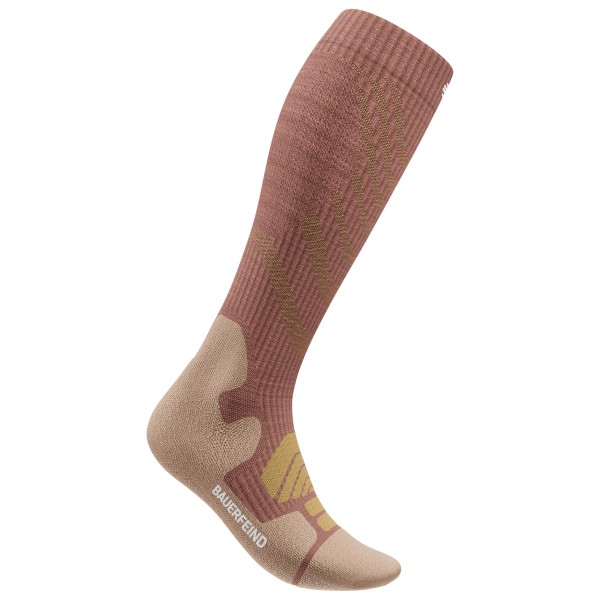 Bauerfeind Sports - Women's Outdoor Merino Compression Socks - Kompressionssocken Gr 43-46 - S: 32-36 cm braun von Bauerfeind Sports