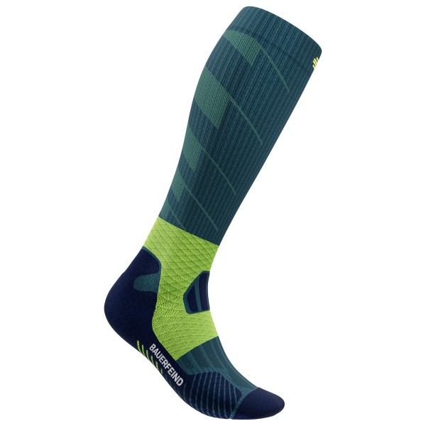 Bauerfeind Sports - Women's Trail Run Compression Socks - Laufsocken Gr 35-38 - S: 31-36 cm blau von Bauerfeind Sports