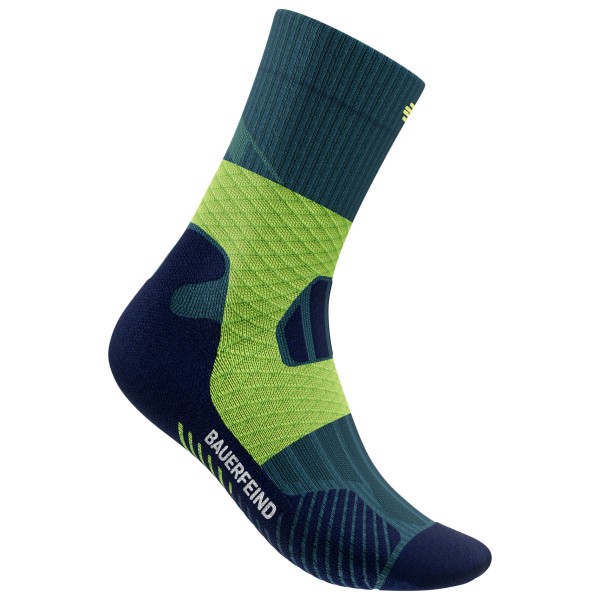 Bauerfeind Sports - Women's Trail Run Mid Cut Socks - Laufsocken Gr 35-38 blau von Bauerfeind Sports